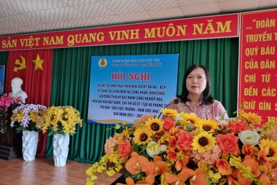 Công đoàn trường THPT Nguyễn Huệ tổ chức Sơ kết 02 năm thực hiện Nghị quyết 6B/NQ – BCH, Chỉ thị 03/CT – TLĐ và phong trào thi đua “Giỏi việc trường – Đảm việc nhà” giai đoạn 2021 – 2025.