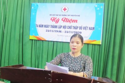Kỷ niệm 74 năm Ngày thành lập Hội chữ thập đỏ Việt Nam (23/11/1946 – 23/11/2020).