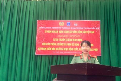 Tuyên truyền Luật an ninh mạng cho học sinh năm 2025.