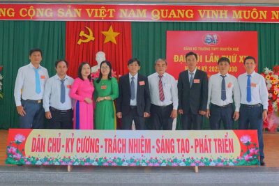 ĐẠI HỘI ĐẢNG BỘ TRƯỜNG THPT NGUYỄN HUỆ LẦN THỨ XX, NHIỆM KỲ 2025–2030