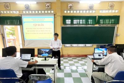 Tập huấn, bồi dưỡng nâng cao năng lực Ứng dụng trí tuệ nhân tạo (AI) trong công tác quản lí và công tác chuyên môn năm 2025.