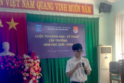 Cuộc thi nghiên cứu khoa học, kỹ thuật cấp trường năm học 2025-2026.