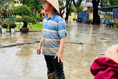Công tác dọn vệ sinh sau lụt 2025