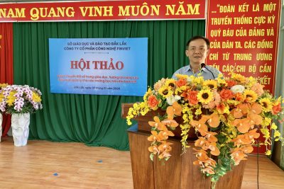 HỘI THẢO GIỚI THIỆU DỰ ÁN CHUYỂN ĐỔI SỐ TRONG GIÁO DỤC, HƯỚNG TỚI NÂNG CAO CHẤT LƯỢNG HIỆU QUẢ QUẢN LÝ CHO CÁC TRƯỜNG HỌC